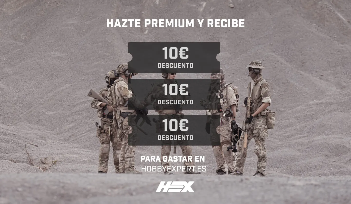 Tres cupones de 10 € de descuento para gastar en hobbyexpert.es, exclusivos de Plairsoft Premium
